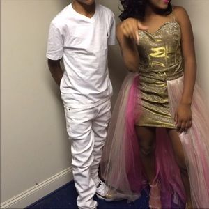 Custom dress  ( train can come off )